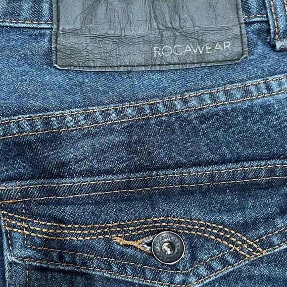 Rocawear Men's Dark Blue Relaxed Jeans - Picture 3 of 16